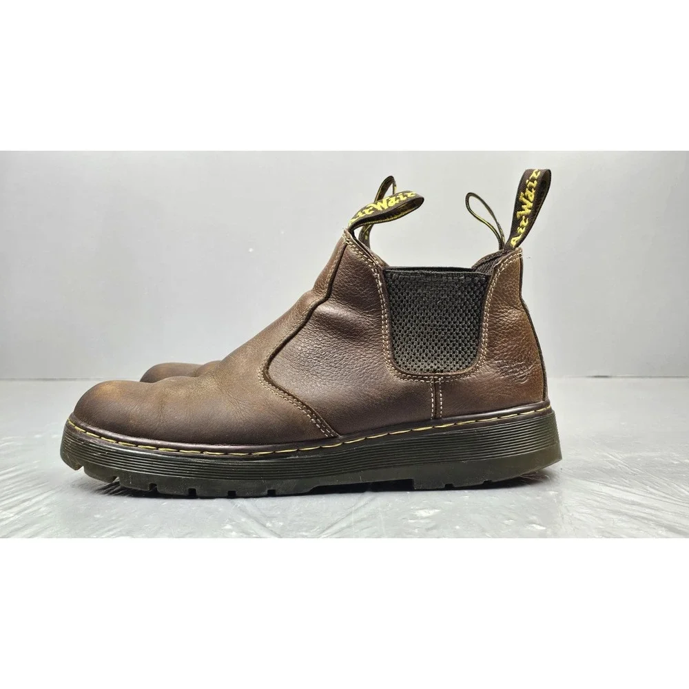 Dr. Martens Chelsea Boot Mens 11 Brown Hardie Ankle Work Casual Preppy